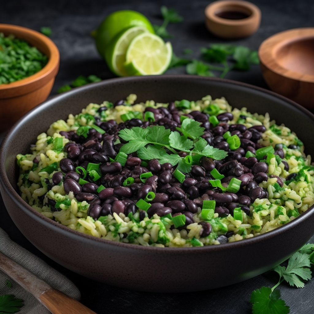 Hearty Black Beans & Green Peas With Rice & Barley | Kerry Cooks