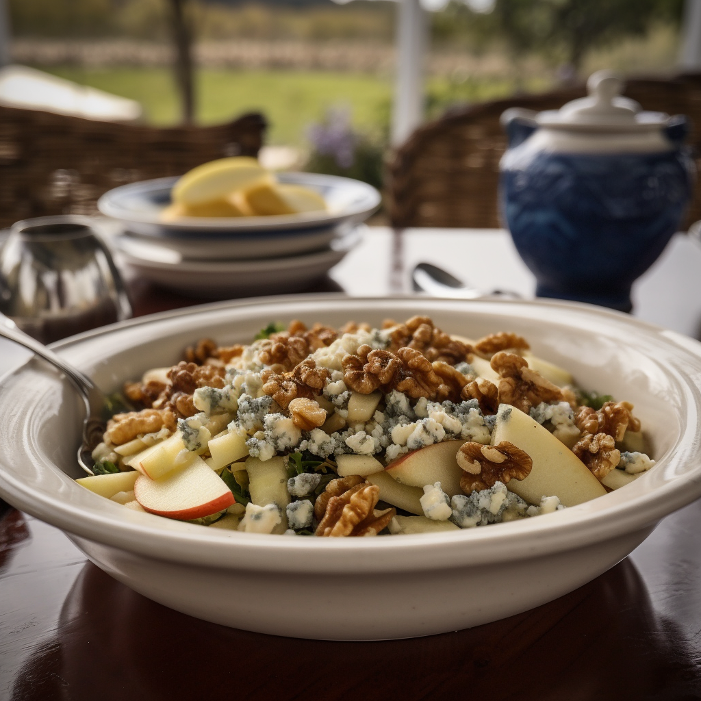 Crisp Apple Salad With Gorgonzola & Walnuts | Kerry Cooks