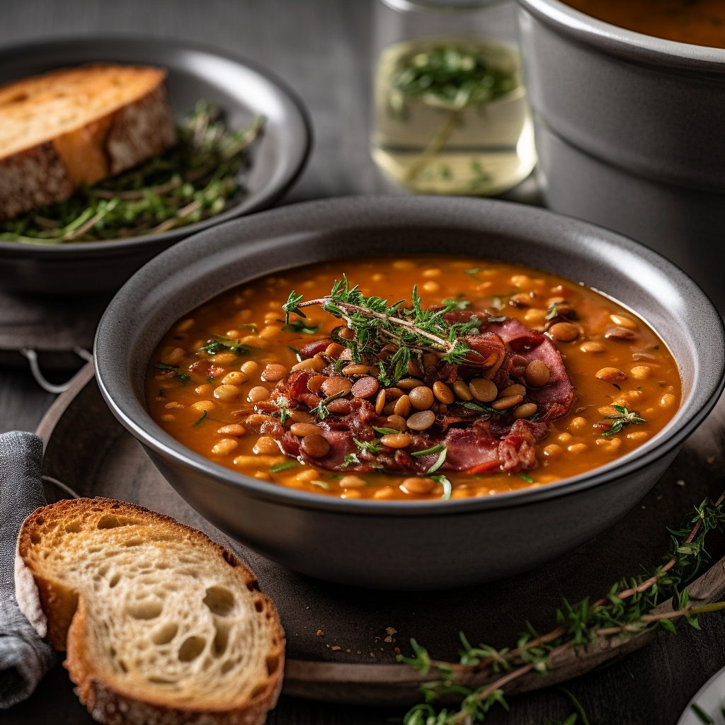 Cozy Hearty Lentil Soup With Chorizo For Chilly Evenings | Kerry Cooks