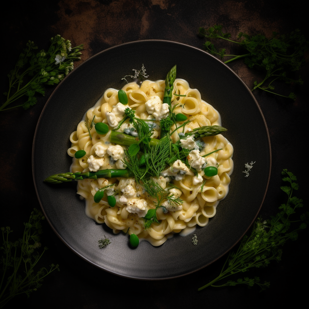 Creamy Pasta With Feta Cheese And Crisp Asparagus | Kerry Cooks