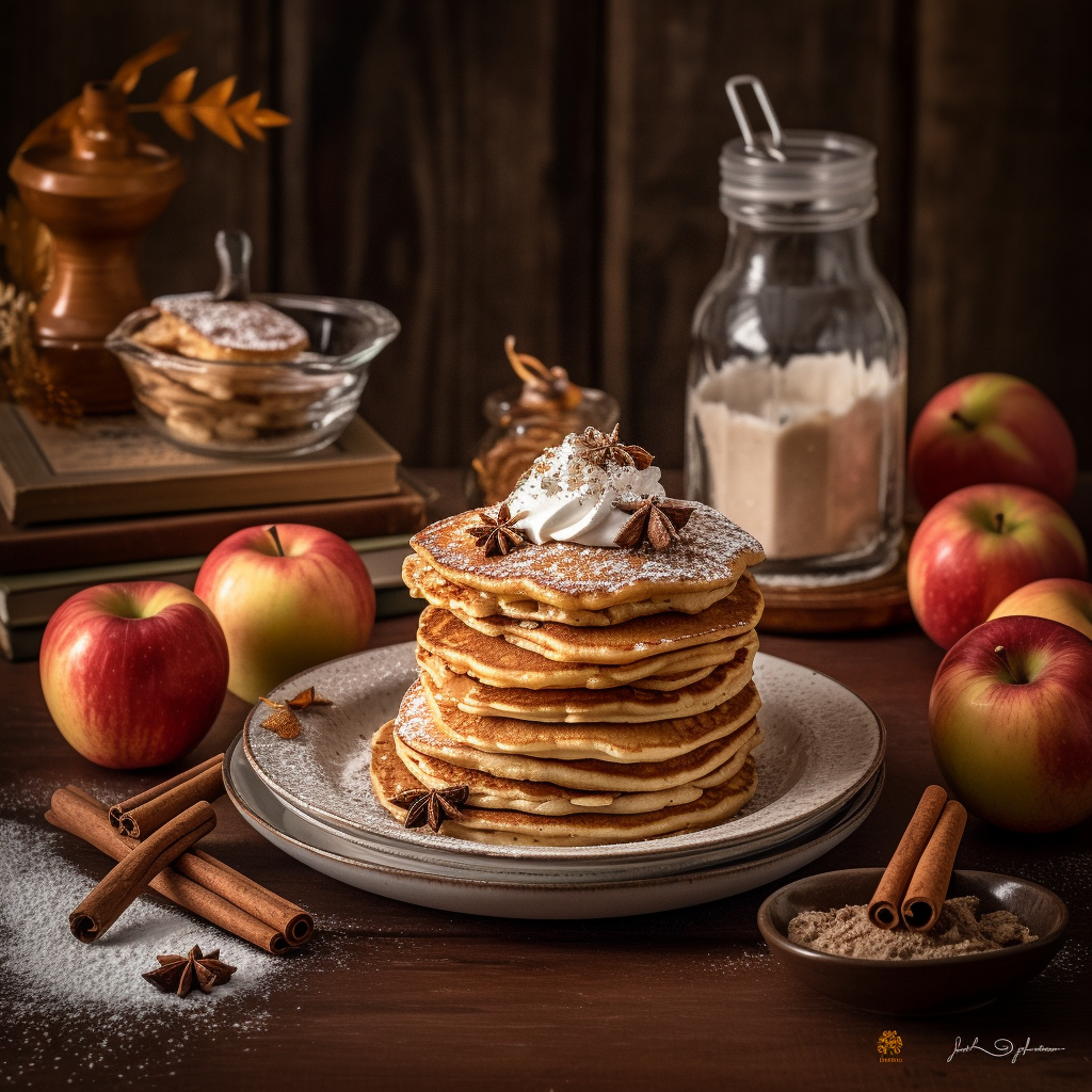 Delicious Dairy-Free Apple Pie Pancakes | Kerry Cooks