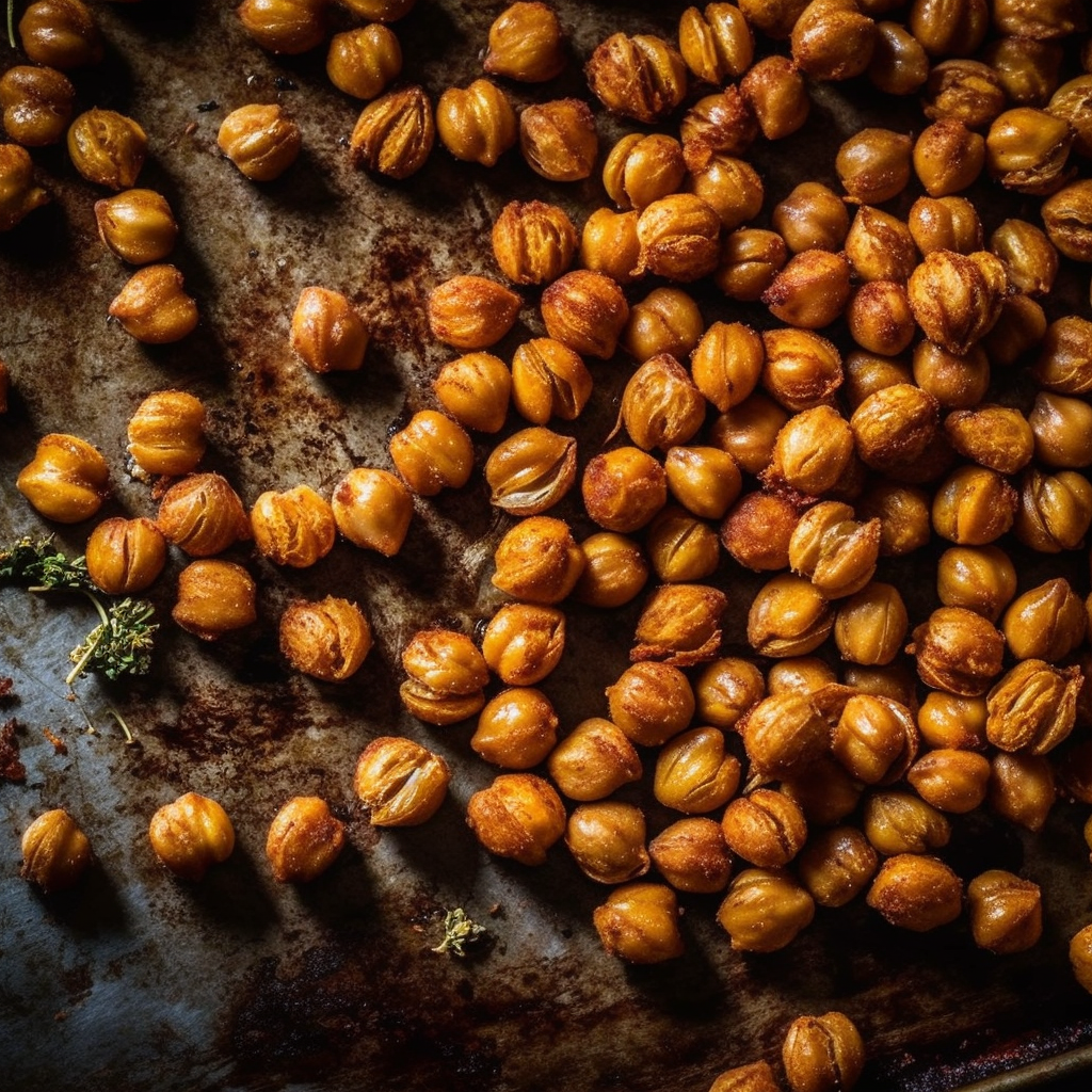 Crispy Baked Indian Spiced Chickpeas - A Perfect Snack! | Kerry Cooks