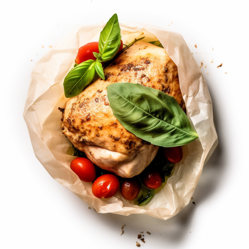 Easy & Healthy Chicken En Papillote With Basil And Cherry Tomatoes | Kerry Cooks