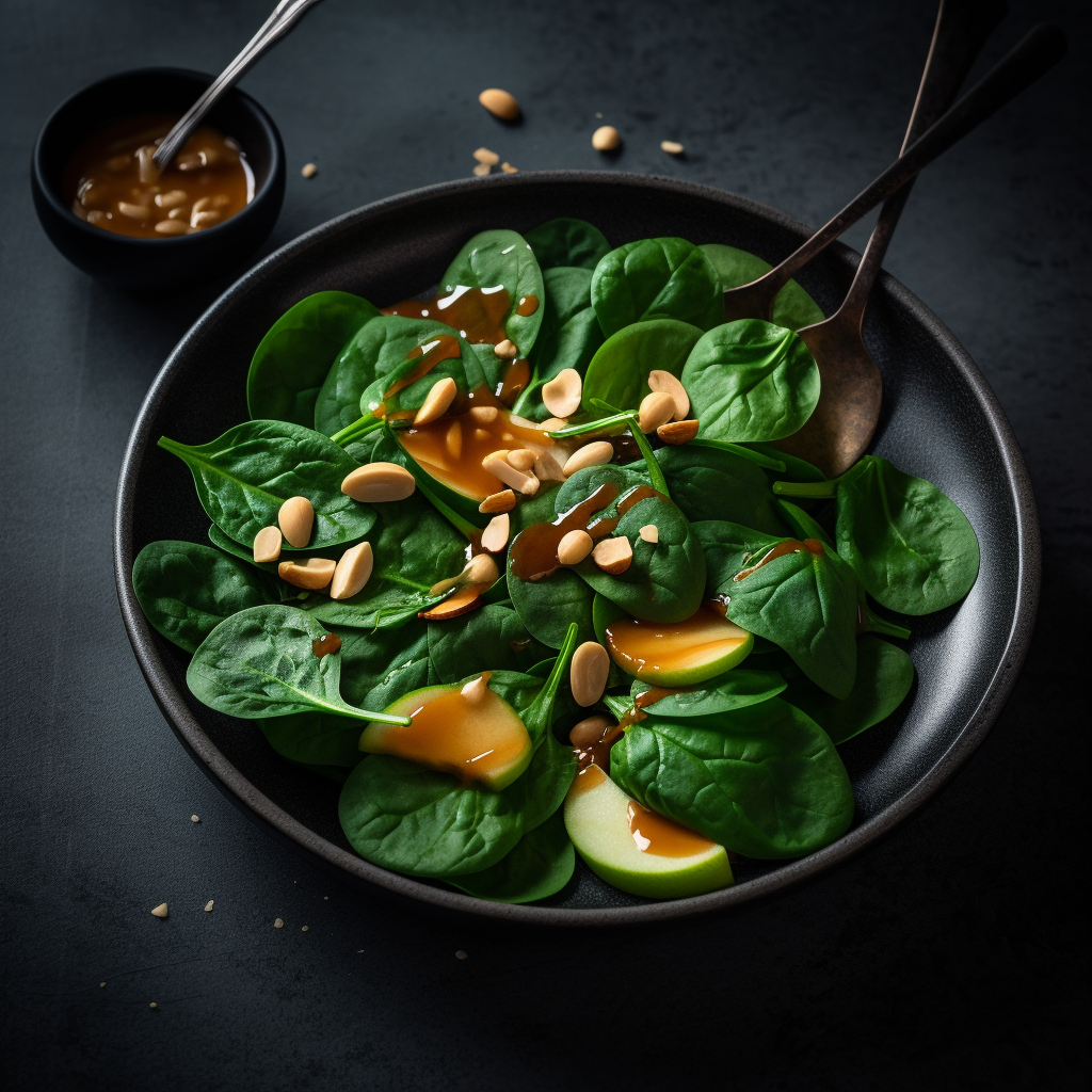 Crunchy Apple-Spinach Salad For A Quick & Healthy Snack | Kerry Cooks