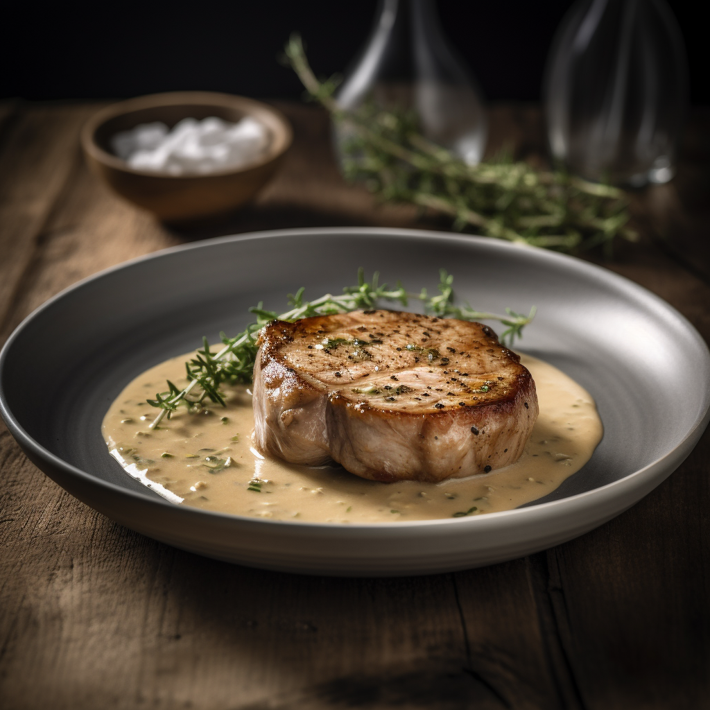 Pork Chops With Creamy Garlic Sauce | Kerry Cooks